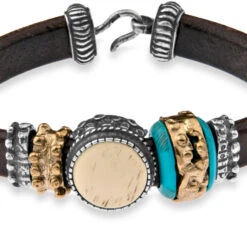 Bracelet Cuir Platadepalo Classic Marron - CB4A -Accessoires De Mode ori bracelet cuir platadepalo classic marron cb4a 25101 30323