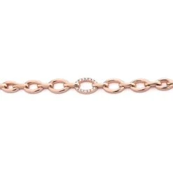 Bracelet Diamants 0.04 Ct G-VS En Or Rose - Infinie - B3244 -Accessoires De Mode ori bracelet diamants 0 04 ct g vs en or rose infinie b3244 40094 54831