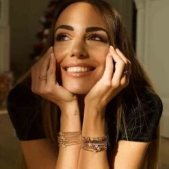 Bracelet Diamants Carezze Gioielliamo 0.21 Ct Aurianna - KGB-513R-ROSE -Accessoires De Mode ori bracelet diamants carezze gioielliamo 0 21 ct aurianna kgb 513r rose 40285 55575