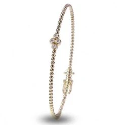 Bracelet Diamants Jonc 0.08 Ct G-VS En Or Jaune - - BR1869R-ROSE -Accessoires De Mode ori bracelet diamants jonc 0 08 ct g vs en or jaune br1869r rose 39866 54380