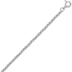 Bracelet En Or Blanc Maille Jaseron 1.8mm - 1.8g Rebecca - C21G-B