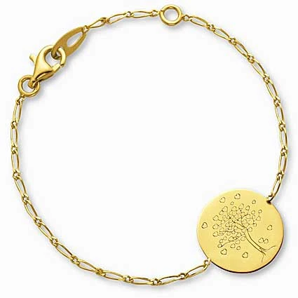 Bracelet Enfant Médaille Arbre Aux Curs Augis En Or Jaune Marisa J7388X0000 3 Bracelet Enfant Médaille Arbre Aux Curs Augis En Or Jaune Marisa J7388X0000
