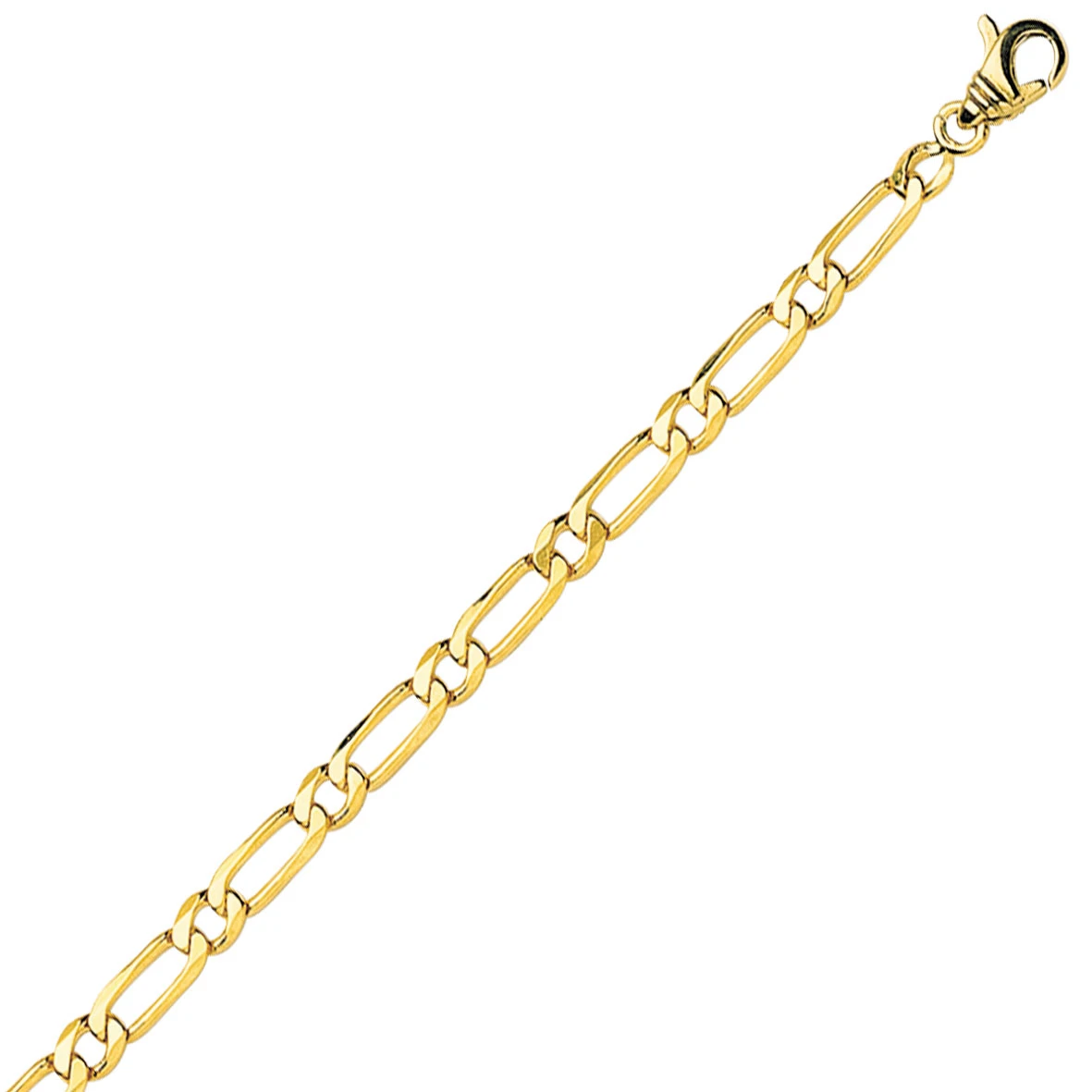 Bracelet Maille Alternée Ultra-plate 4 Mm - 3.4g Or 9 Ct - 375/1000-Marisa - 9K518.4-B 3 Bracelet Maille Alternée Ultra-plate 4 Mm - 3.4g Or 9 Ct - 375/1000-Marisa - 9K518.4-B