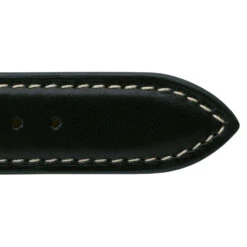 Bracelet Montre Veau Sellier Noir Surpiqure Ecru - Unisexe - Barbara - 18101E-01 -Accessoires De Mode ori bracelet montre veau sellier noir surpiqure ecru unisexe barbara 18101e 01 25593 31362