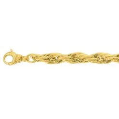 Bracelet Or Jaune 7 Mm - 9.6g Roseline- 7330 -Accessoires De Mode ori bracelet or jaune 7 mm 9 6g roseline 7330 43005 61201