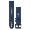 Bracelet QuickFit® 22 Mm - Silicone Bleu Captain, Acier Noir - Garmin - 010-13111-31 -Accessoires De Mode ori bracelet quickfit 22 mm silicone bleu captain acier noir garmin 010 13111 31 43099