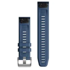 Bracelet QuickFit® 22 Mm Silicone Bleu Captain - Garmin - 010-12863-21 -Accessoires De Mode ori bracelet quickfit 22 mm silicone bleu captain garmin 010 12863 21 43093 61486