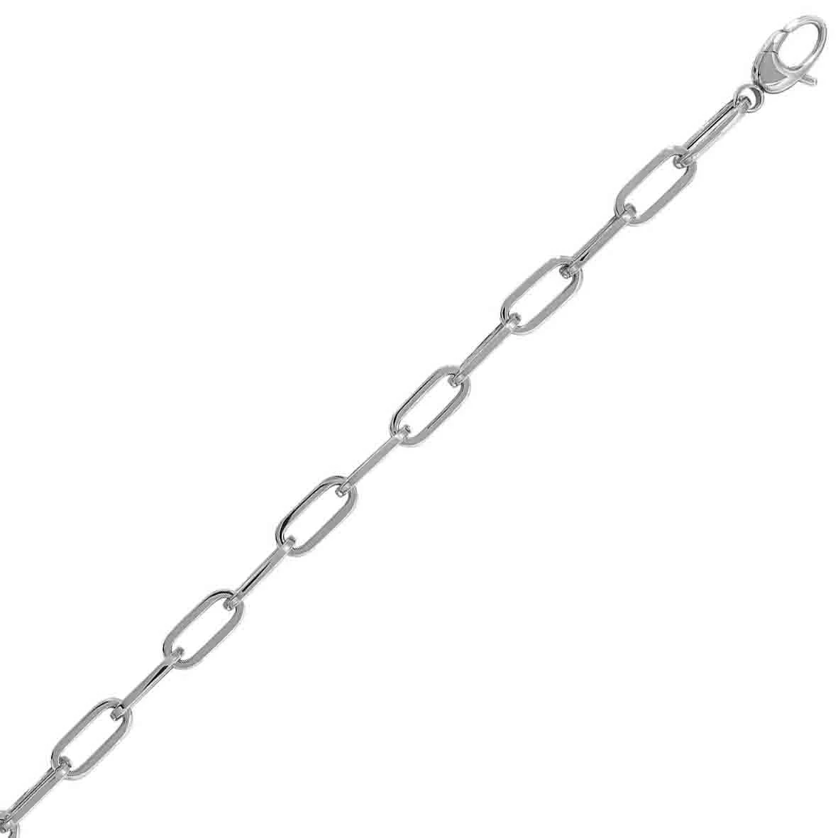 Chaine En Or Blanc Fantaisie 5mm 10.9g Cassiopée - 7375GR 5 Chaine En Or Blanc Fantaisie 5mm 10.9g Cassiopée - 7375GR – Image 3