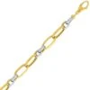 Chaine En Or Jaune Et Blanc Fantaisie 6mm 12.85g Flavie - 7231G -Accessoires De Mode ori chaine en or jaune et blanc fantaisie 6mm 12 85g flavie 7231g 42989
