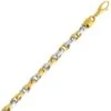 Chaine En Or Jaune Et Blanc Fantaisie 6mm 29.05g Rosalie - 656G.06 -Accessoires De Mode ori chaine en or jaune et blanc fantaisie 6mm 29 05g rosalie 656g 06 42967