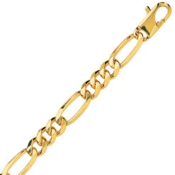 Chaine En Or Maille Alternée Ultra-plate 8mm 42.8g Justine - 522.8