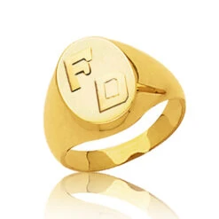 Chevalière Or Jaune Or 18 Ct - 750/1000 - 7.17 G - Romantique - 11020 -Accessoires De Mode ori chevaliere or jaune or 18 ct 750 1000 7 17 g romantique 11020 2710 2129