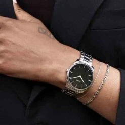 Cluse Féroce Steel Black, Silver Colour - - CW11103 -Accessoires De Mode ori cluse feroce steel black silver colour cw11103 40390 55866