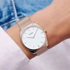 Cluse Féroce Steel Silver White - - CW0101212002 -Accessoires De Mode ori cluse feroce steel silver white cw0101212002 35985 46472