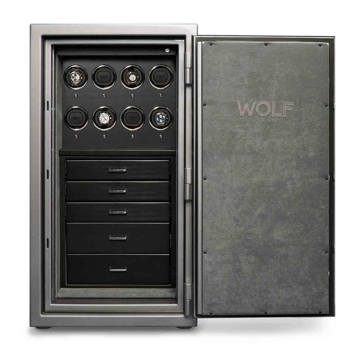 Coffre Montre Et Bijoux Wolf 1834 -ATLAS 8 Pcs Winder Safe - 491865 3 Coffre Montre Et Bijoux Wolf 1834 -ATLAS 8 Pcs Winder Safe - 491865