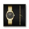 Coffret Cluse Gift Box Féroce Mini Watch Black & Chain Bracelet, Gold Colour - - CG11701 -Accessoires De Mode ori coffret cluse gift box feroce mini watch black chain bracelet gold colour cg11701 47881