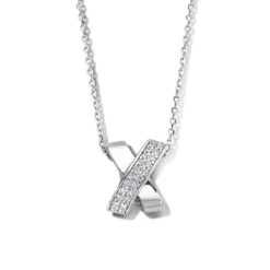 Collier Argent Pavage Zirconium - Naiomy Silver - Femme - Moeta - N3S52