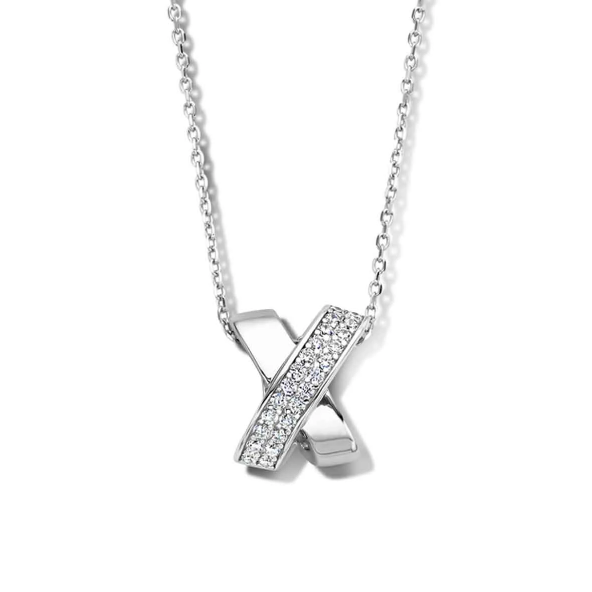 Collier Argent Pavage Zirconium - Naiomy Silver - Femme - Moeta - N3S52 3 Collier Argent Pavage Zirconium - Naiomy Silver - Femme - Moeta - N3S52