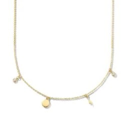 Collier Argent Plaqué Or Serti De Zirconium - Naiomy Silver - Femme - Katerina - B1V04