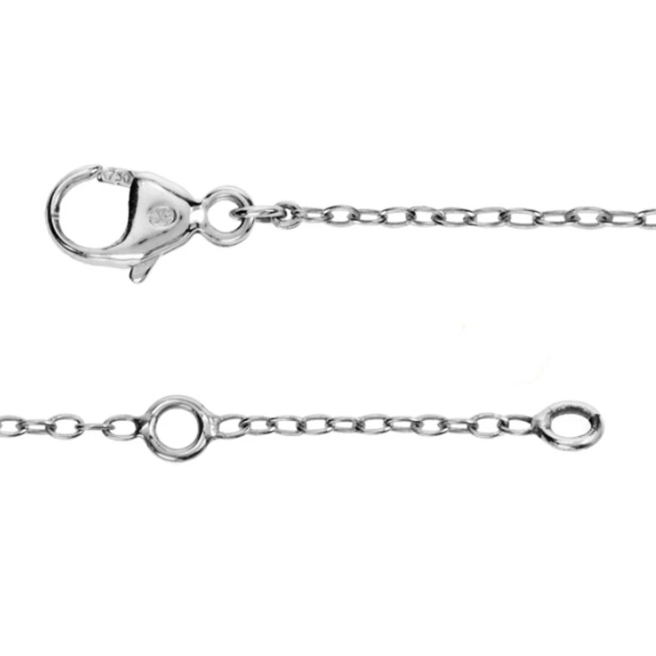 Collier Diamant Solitaire 0.35 Ct Serti Griffes 0.35 Ct Or Blanc 3g Lurilla - VAL1035 4 Collier Diamant Solitaire 0.35 Ct Serti Griffes 0.35 Ct Or Blanc 3g Lurilla - VAL1035 – Image 2