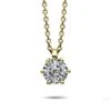Collier Diamant Solitaire - 6 Griffes 0.30 Ct Or Jaune 1.58g Matsuo - 4D332 -Accessoires De Mode ori collier diamant solitaire 6 griffes 0 30 ct or jaune 1 58g matsuo 4d332 46422