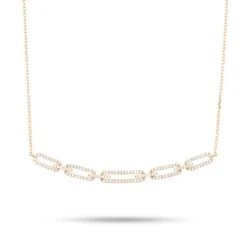 Collier Diamants Or Rose 0.28 Ct Emere - N1610 -Accessoires De Mode ori collier diamants or rose 0 28 ct emere n1610 40105 54878