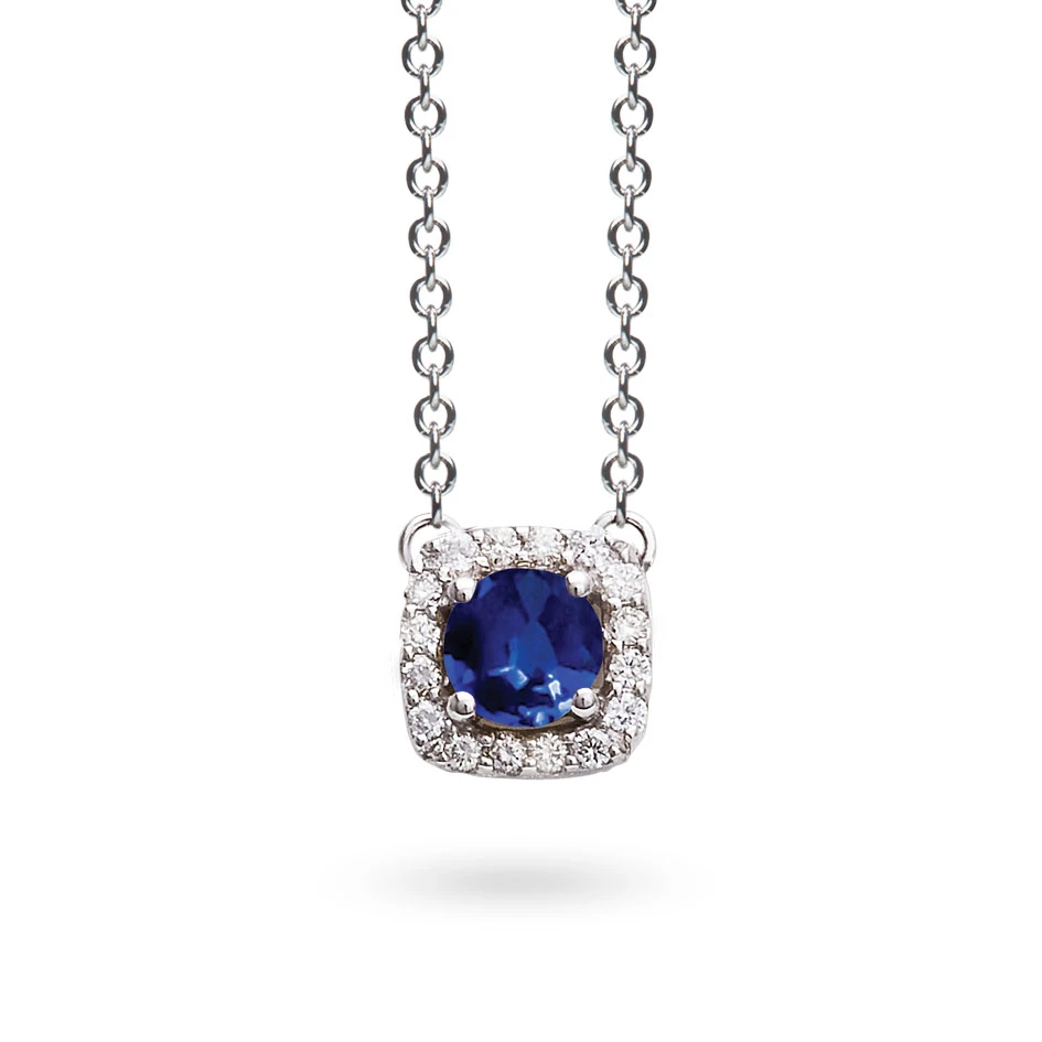 Collier Saphir Diamant 0.11 Ct One More Salina 047524SA 3 Collier Saphir Diamant 0.11 Ct One More Salina 047524SA