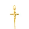 Croix Christ Crucifié Or Jaune Valeria -Accessoires De Mode ori croix christ crucifie or jaune valeria 16864