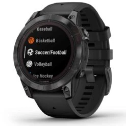 Garmin Fénix 7 Pro  Sapphire Solar Edition, Titane, Carbon Gray DLC Avec Bracelet Noir 47 Mm- 010-02777-11 -Accessoires De Mode ori garmin fenix 7 pro sapphire solar edition titane carbon gray dlc avec bracelet noir 47 mm 010 02777 11 46150 68775