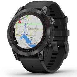 Garmin Fénix 7 Pro  Sapphire Solar Edition, Titane, Carbon Gray DLC Avec Bracelet Noir 47 Mm- 010-02777-11 -Accessoires De Mode ori garmin fenix 7 pro sapphire solar edition titane carbon gray dlc avec bracelet noir 47 mm 010 02777 11 46150 68776