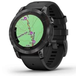 Garmin Fénix 7 Pro  Sapphire Solar Edition, Titane, Carbon Gray DLC Avec Bracelet Noir 47 Mm- 010-02777-11 -Accessoires De Mode ori garmin fenix 7 pro sapphire solar edition titane carbon gray dlc avec bracelet noir 47 mm 010 02777 11 46150 68778