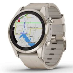 Garmin Fenix 7S Pro  Sapphire Solar Edition - Titane - Light Gold Avec Bracelet Cuir Crème + Bracelet Silicone 42 Mm- 010-02776-30 -Accessoires De Mode ori garmin fenix 7s pro sapphire solar edition titane light gold avec bracelet cuir creme bracelet silicone 42 mm 010 02776 30 46152 68752