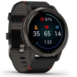 Garmin Venu 2 Gray Bracelets Silicone & Cuir Italien - 010-02430-21 -Accessoires De Mode ori garmin venu 2 gray bracelets silicone cuir italien 010 02430 21 38813 53355