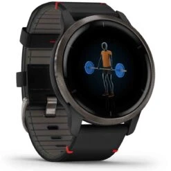 Garmin Venu 2 Gray Bracelets Silicone & Cuir Italien - 010-02430-21 -Accessoires De Mode ori garmin venu 2 gray bracelets silicone cuir italien 010 02430 21 38813 53356