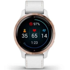 Garmin Venu 2S Rose Gold Bracelets Silicone & Cuir Italien - 010-02429-23 -Accessoires De Mode ori garmin venu 2s rose gold bracelets silicone cuir italien 010 02429 23 38814 53362