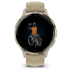 Garmin Venu 3S Lunette Acier Soft Gold - Boîtier - Bracelet En Cuir Lin 41 Mm- 010-02785-55 -Accessoires De Mode ori garmin venu 3s lunette acier soft gold boitier bracelet en cuir lin 41 mm 010 02785 55 46329 69168