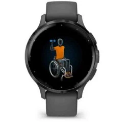 Garmin Venu 3S Lunette Gray Acier Inoxydable - Boîtier Gris Foncé - Bracelet En Silicone Gris Foncé 41 Mm- 010-02785-00 -Accessoires De Mode ori garmin venu 3s lunette gray acier inoxydable boitier gris fonce bracelet en silicone gris fonce 41 mm 010 02785 00 46325 69137