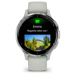 Garmin Venu 3S Lunette Silver Acier Inoxydable - Boîtier Vert Sauge - Bracelet Silicone Vert Sauge 41 Mm- 010-02785-01 -Accessoires De Mode ori garmin venu 3s lunette silver acier inoxydable boitier vert sauge bracelet silicone vert sauge 41 mm 010 02785 01 46326 69144