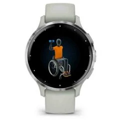 Garmin Venu 3S Lunette Silver Acier Inoxydable - Boîtier Vert Sauge - Bracelet Silicone Vert Sauge 41 Mm- 010-02785-01 -Accessoires De Mode ori garmin venu 3s lunette silver acier inoxydable boitier vert sauge bracelet silicone vert sauge 41 mm 010 02785 01 46326 69145