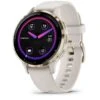 Garmin Venu 3S Lunette Soft Gold - Boîtier - Bracelet Silicone Ivoire 41 Mm- 010-02785-04 -Accessoires De Mode ori garmin venu 3s lunette soft gold boitier bracelet silicone ivoire 41 mm 010 02785 04 46328