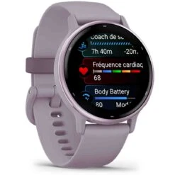 Garmin Vivoactive 5 Boitier Violet - Lunette Aluminium Metallic Orchid Gold - Bracelet Silicone Violet 42.2 Mm- 010-02862-13 -Accessoires De Mode ori garmin vivoactive 5 boitier violet lunette aluminium metallic orchid gold bracelet silicone violet 42 2 mm 010 02862 13 46459 69693