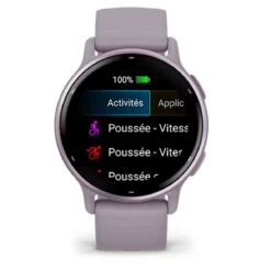 Garmin Vivoactive 5 Boitier Violet - Lunette Aluminium Metallic Orchid Gold - Bracelet Silicone Violet 42.2 Mm- 010-02862-13 -Accessoires De Mode ori garmin vivoactive 5 boitier violet lunette aluminium metallic orchid gold bracelet silicone violet 42 2 mm 010 02862 13 46459 69694