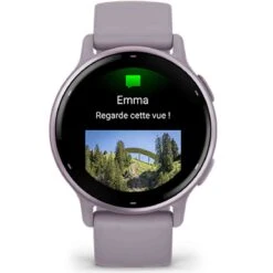 Garmin Vivoactive 5 Boitier Violet - Lunette Aluminium Metallic Orchid Gold - Bracelet Silicone Violet 42.2 Mm- 010-02862-13 -Accessoires De Mode ori garmin vivoactive 5 boitier violet lunette aluminium metallic orchid gold bracelet silicone violet 42 2 mm 010 02862 13 46459 69695