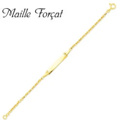 Gourmette Baptême Or Jaune à Graver Amour -Accessoires De Mode ori gourmette bapteme or jaune a graver amour 2521 7728