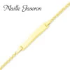 Gourmette Baptême Or Jaune à Graver Angélina -Accessoires De Mode ori gourmette bapteme or jaune a graver angelina 6563