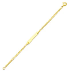 Gourmette Baptême Or Jaune à Graver Inna -Accessoires De Mode ori gourmette bapteme or jaune a graver inna 6564 7674