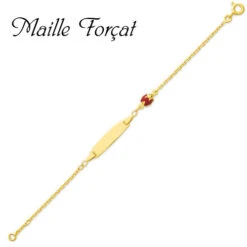 Gourmette Baptême Or Jaune à Graver Justine -Accessoires De Mode ori gourmette bapteme or jaune a graver justine 6584 7778