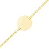 Gourmette Baptême Or Jaune à Graver Kaya -Accessoires De Mode ori gourmette bapteme or jaune a graver kaya 46068