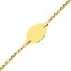 Gourmette Baptême Or Jaune à Graver Mara -Accessoires De Mode ori gourmette bapteme or jaune a graver mara 46065