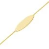 Gourmette Baptême Or Jaune à Graver Matsuo -Accessoires De Mode ori gourmette bapteme or jaune a graver matsuo 46017
